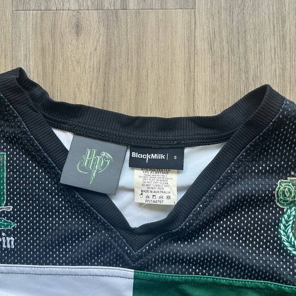 RARE - Harry Potter Slytherin Touchdown Jersey BlackMilk - Unisex S - Picture 3 of 7